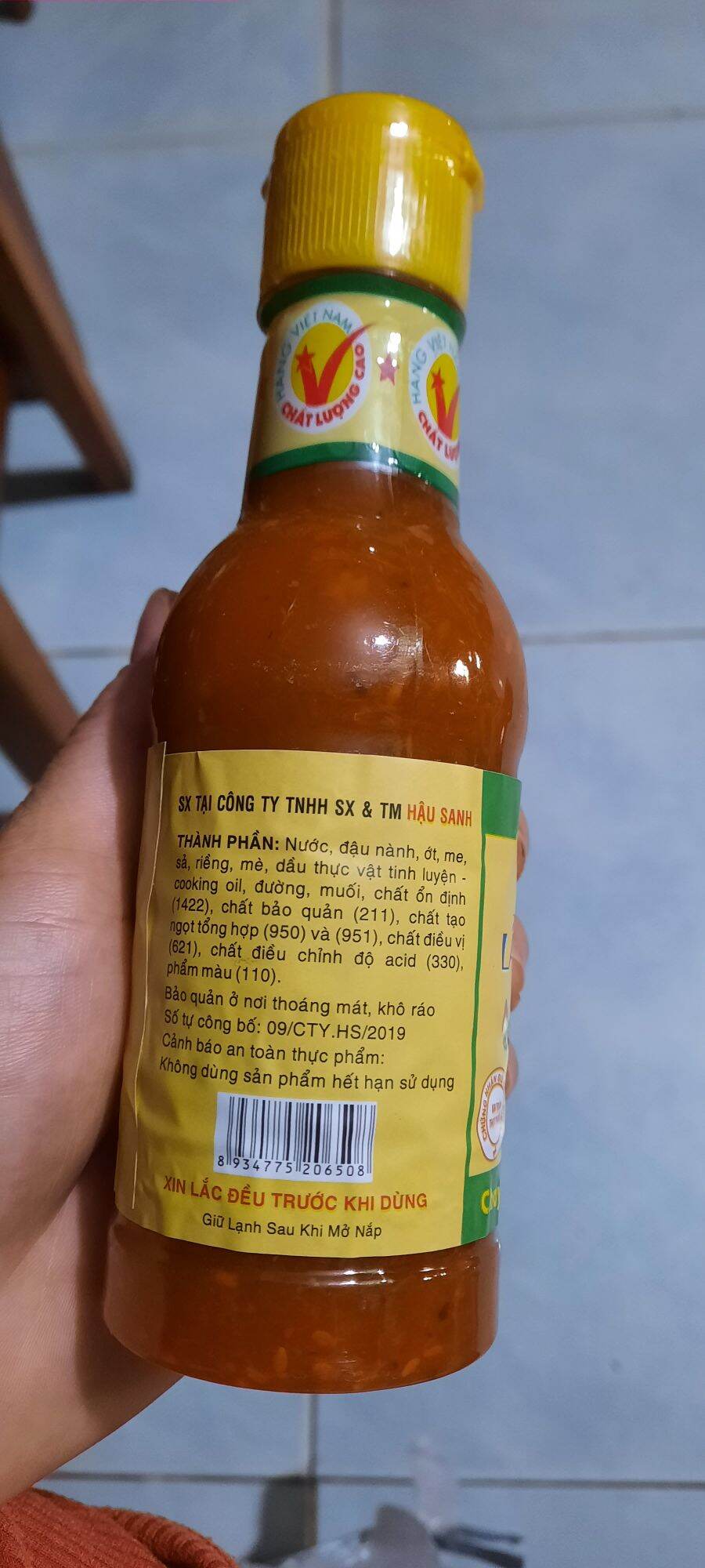 Lẩu thái hậu sanh chai 250g