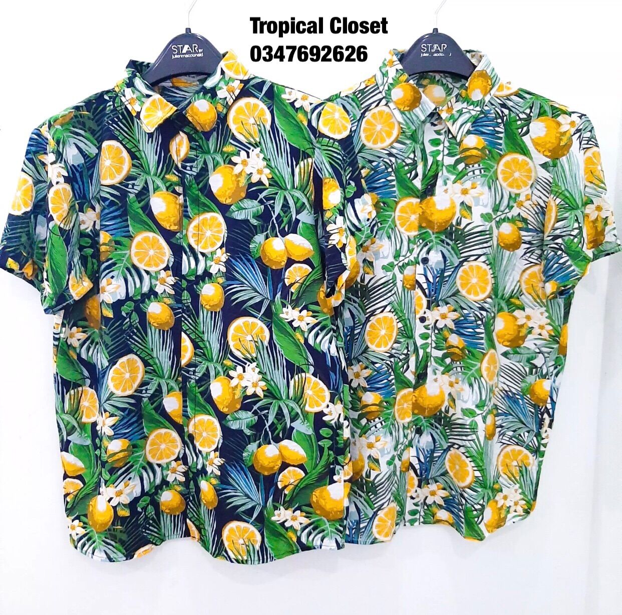 Áo sơ mi hoạ tiết đi biển nam nữ