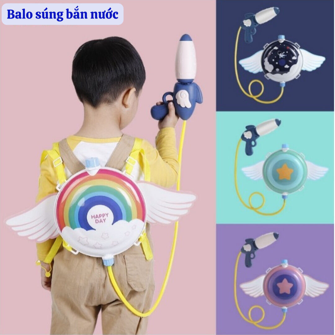Đồ chơi balo s.úng bắn nước cho bé