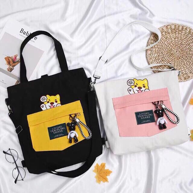 [HCM]{ SỈ} TÚI TOTE THỜI TRANG CON CHÓ KUTE