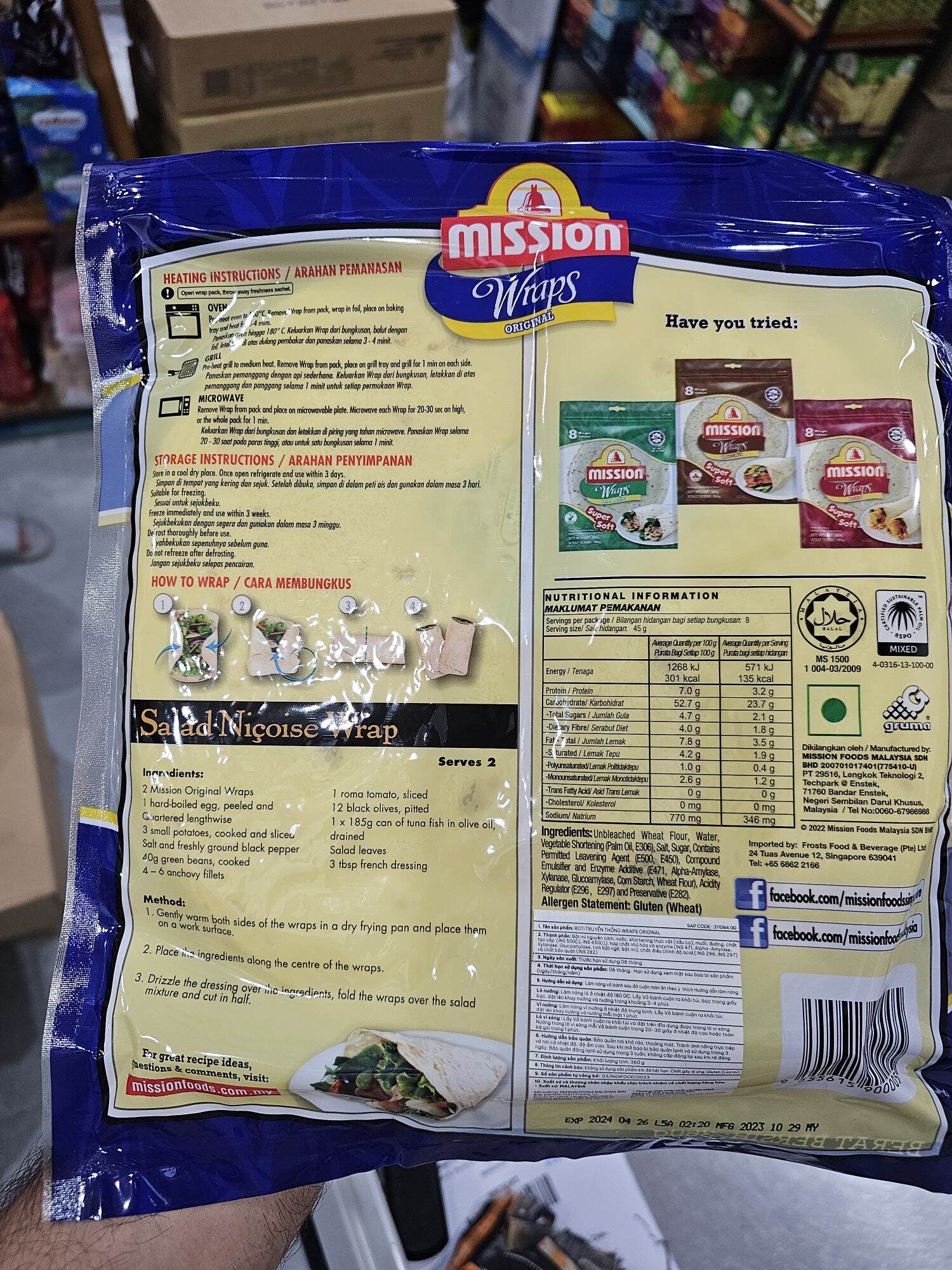 Mission wraps / Nan