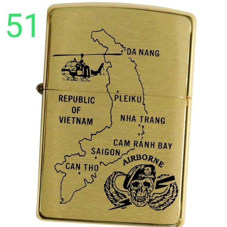 Bật lửa Zippo la mã đồng nguyên khối mẫu Airbone Classic tặng kèm xăng 20ml