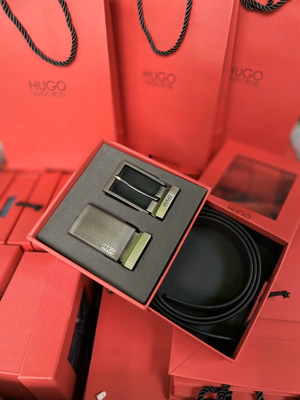 [HCM]Dây lưng Nam Hugo da thật check code