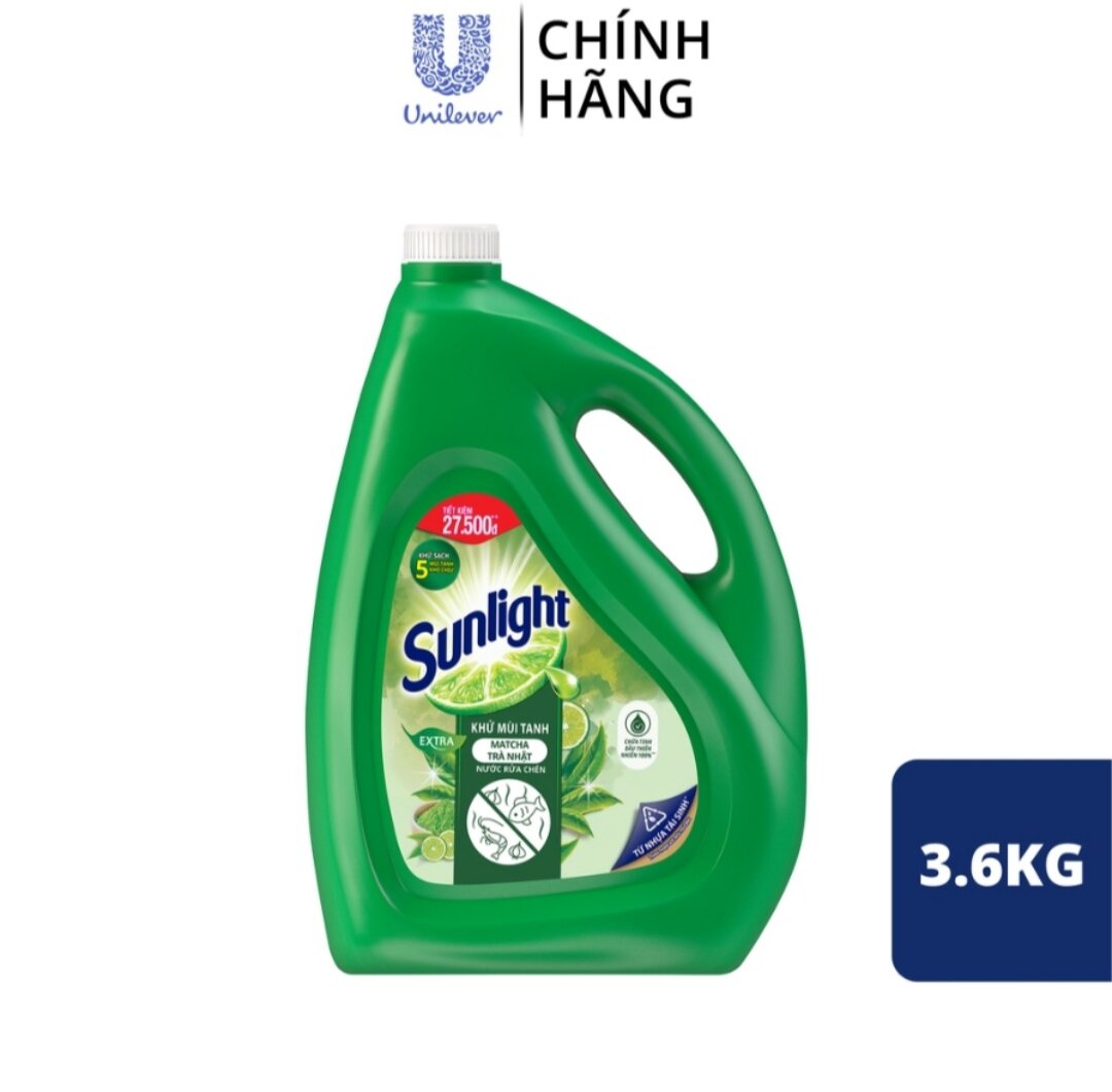 Nước Rửa Chén Bát Sunlight Can 3,6kg