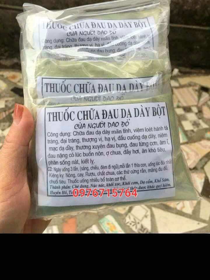 Dạ dày dạng bột dân tộc dao đỏ