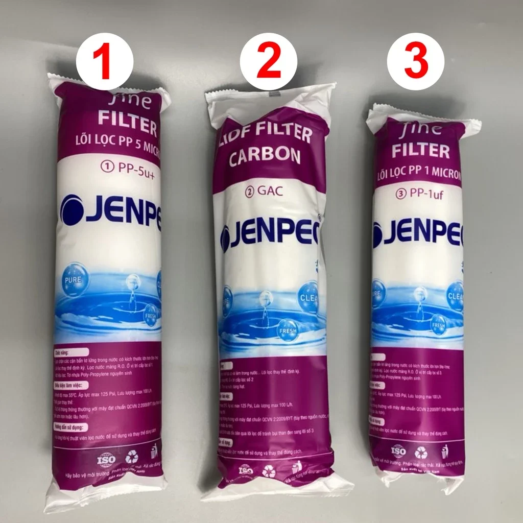 Lõi lọc nước jenpec 1,2,3 chính hãng