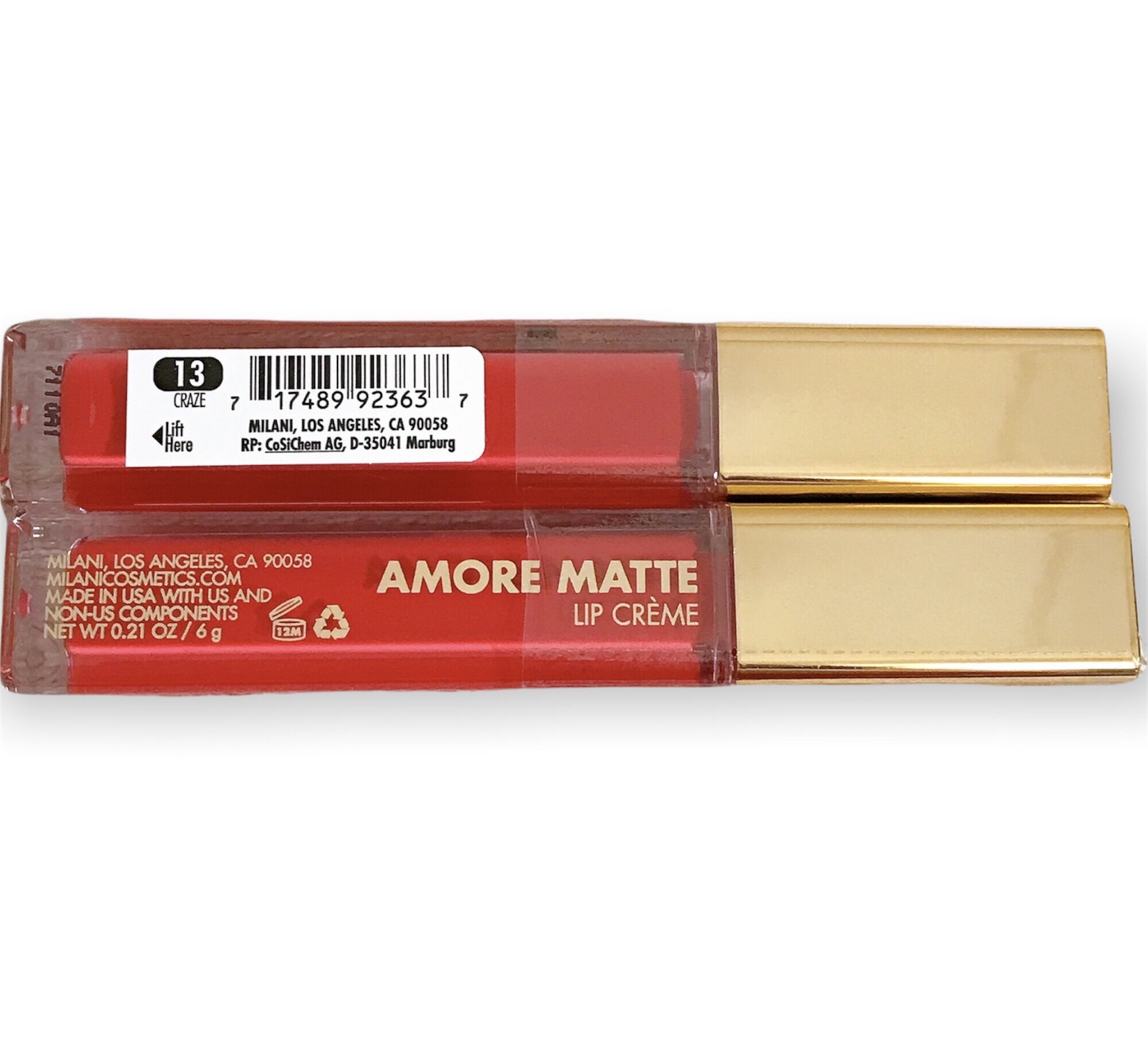 Son kem Milani Amore Matte Lip Creme (0.21oz / 6g)
