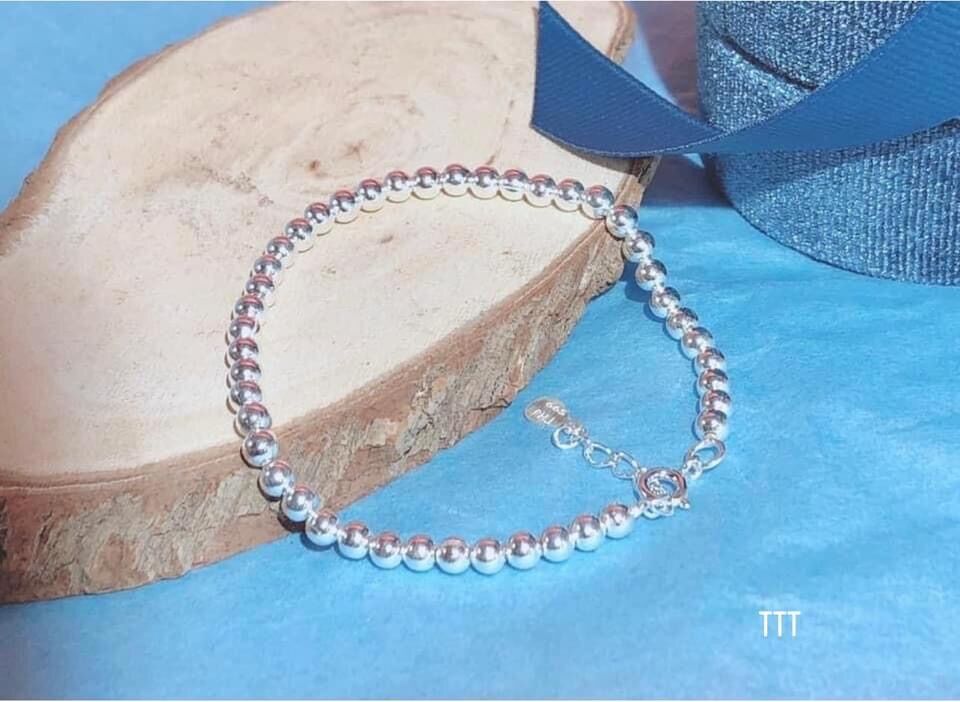 Lắc tay bi bạc nữ. Bạc đẹp