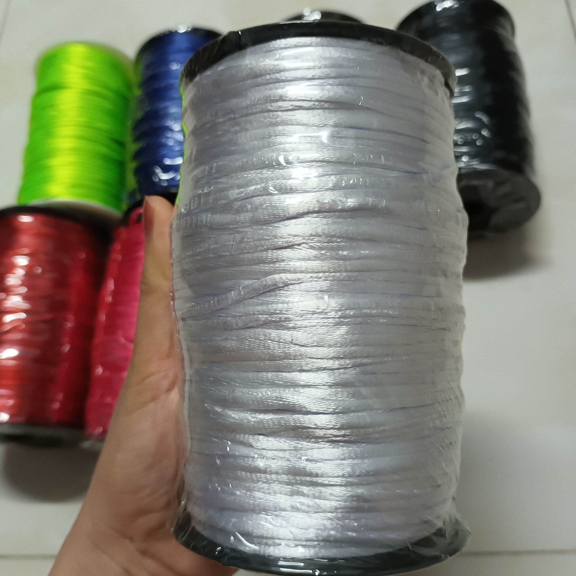 Cuộn dây tim dù 3mm tết vòng, làm handmade, dây treo đèn lồng, phụ kiện