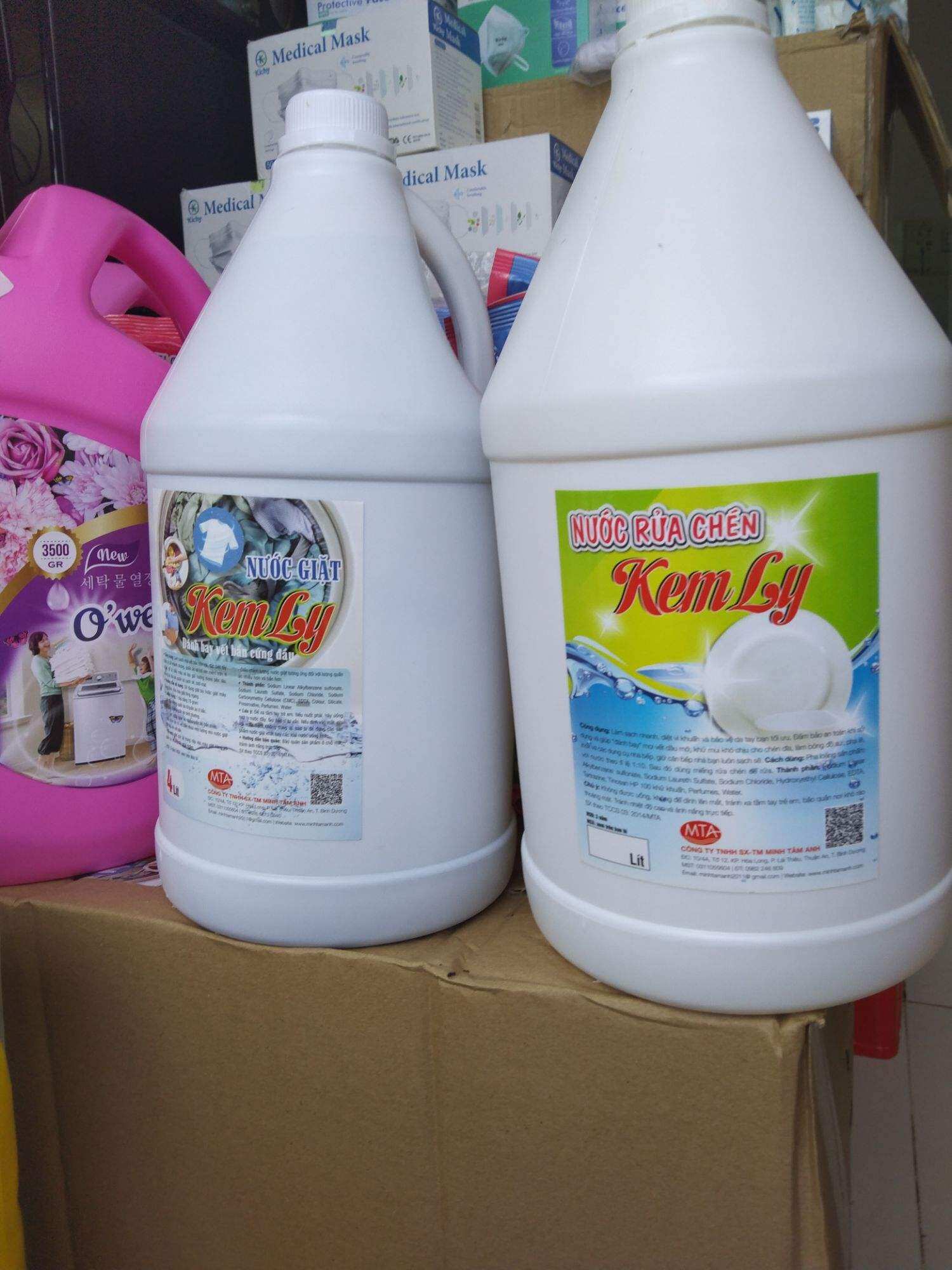 Nước rửa chén KEMLY HÀNG CÔNG TY CAN 4L