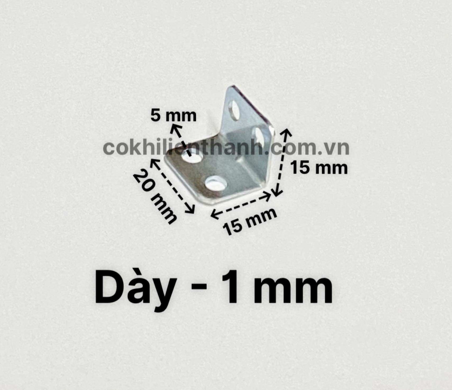 Ke vuông góc - 2 phân - 4 lổ ( combo 100 cái )