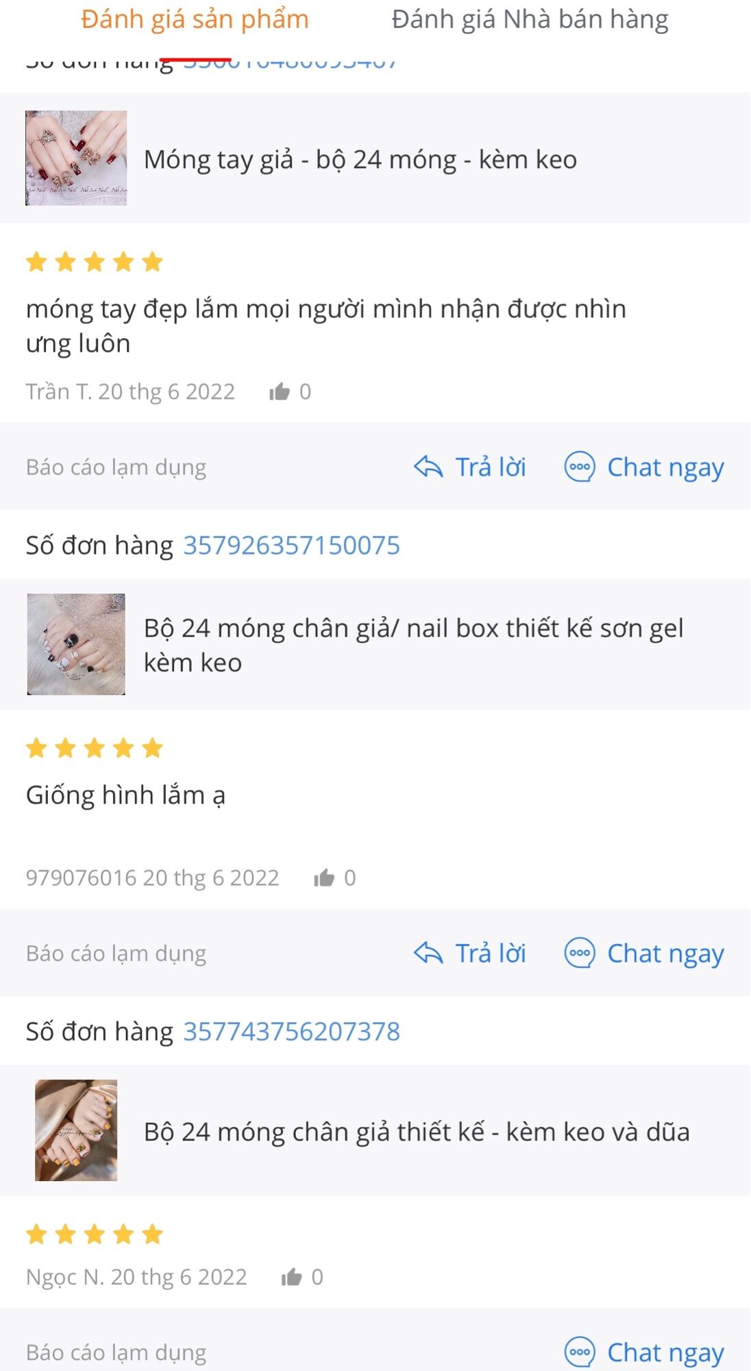 Móng úp chân - Nail box 24 móng sơn gel thủ công đính đá
