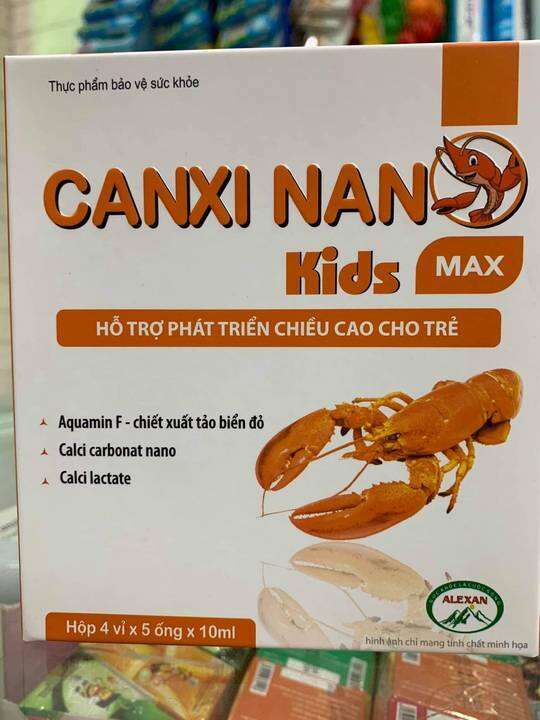 CANXI NANO TÔM HÙM KIDS MAX – Bổ sung Canxi cho trẻ – No Brand >>> top1shop >>> lazada.vn