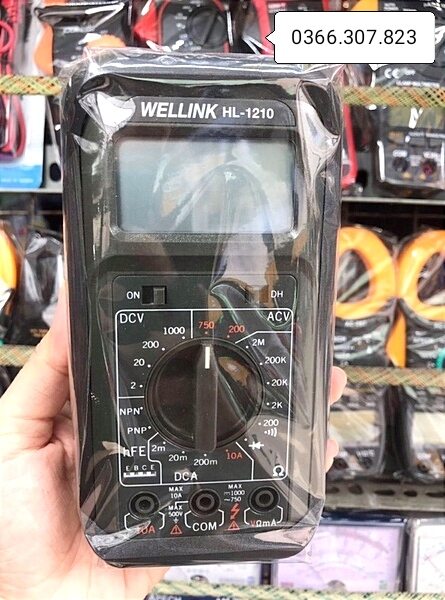 Wellink hl-1210 đồng hồ đo điện vạn năng hiện thị số