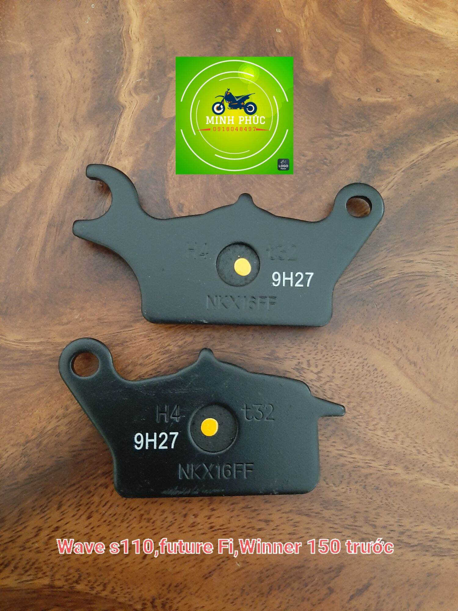 Bố thắng đĩa dành cho xe wave s110 - future fi - winner 150 trước