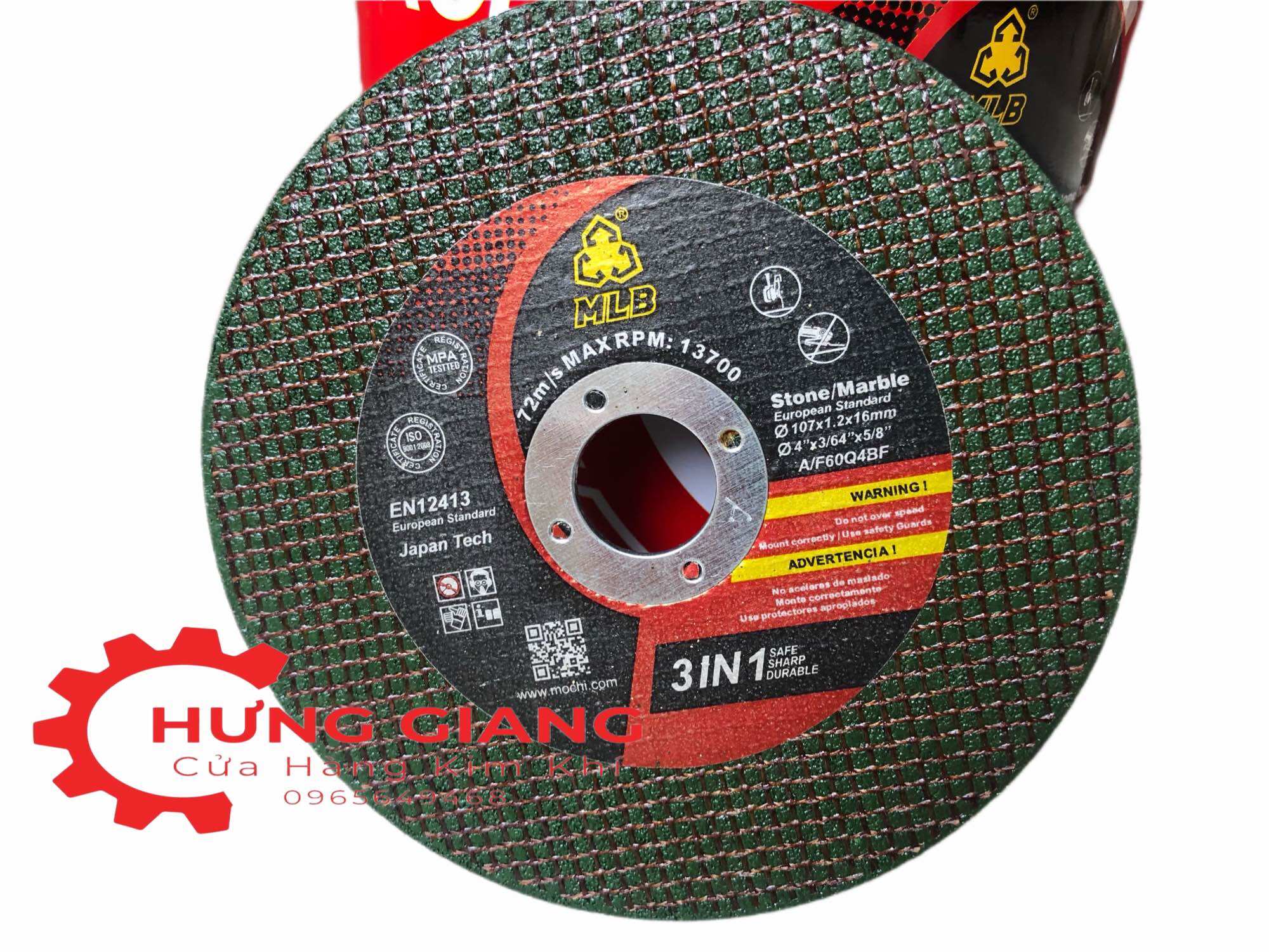 Đá cắt sắt, inox MLB đá cắt 100 an toàn chuyên dụng