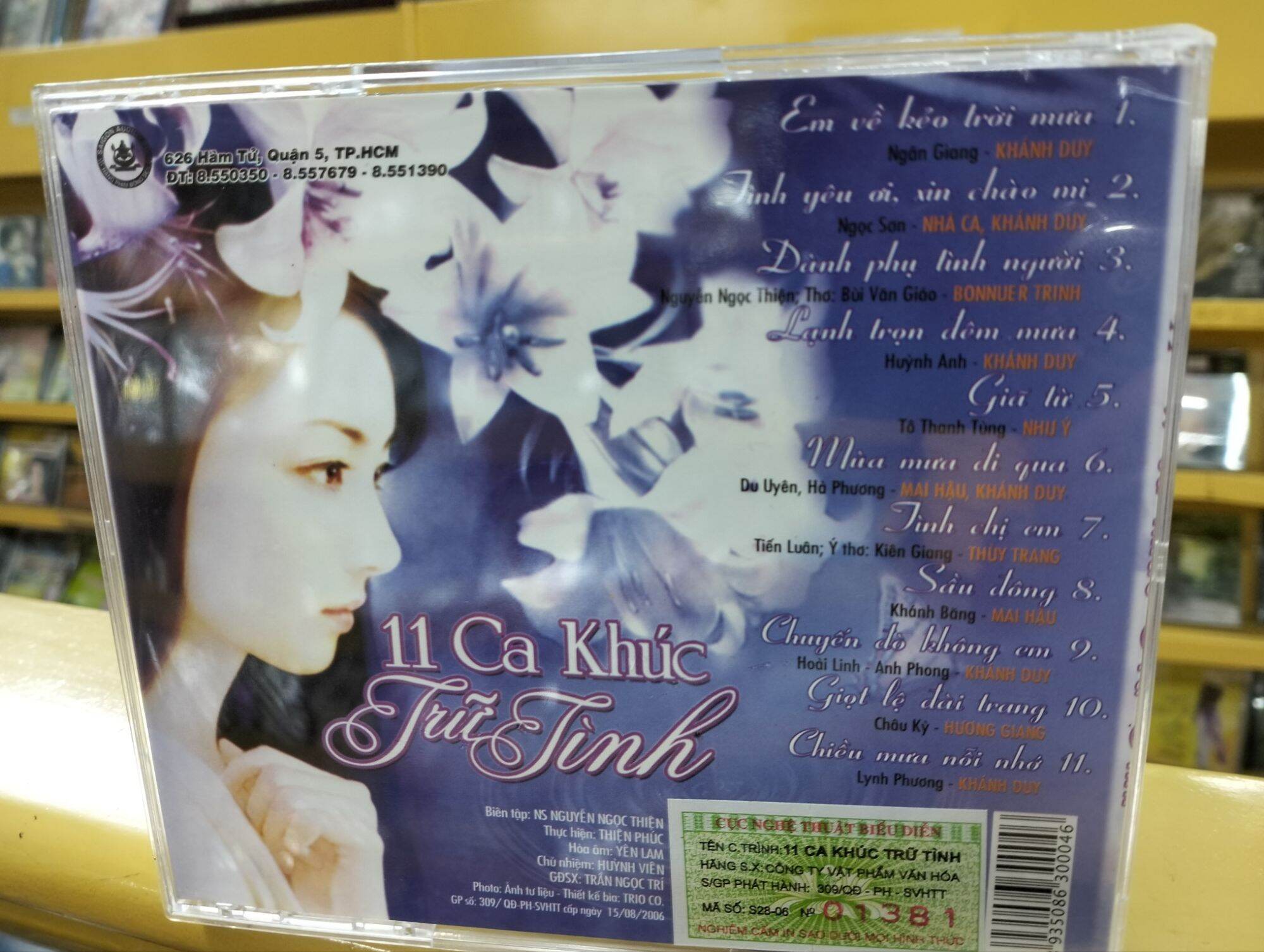 [HCM]Đĩa CD - 11 Ca Khúc Trữ Tình