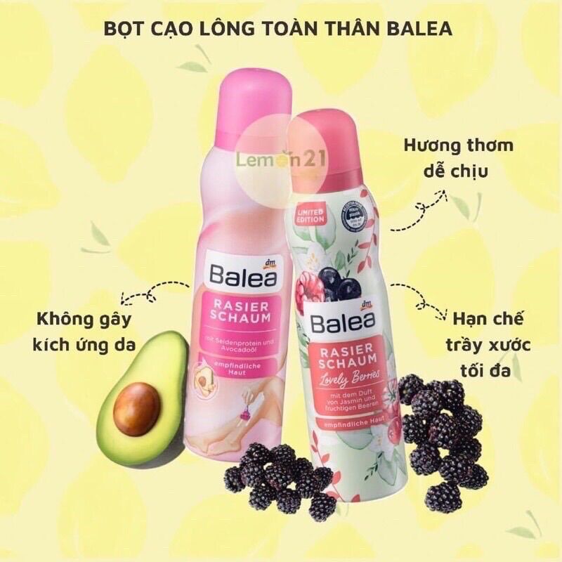 Bọt cạo lông Balea hàng Đức