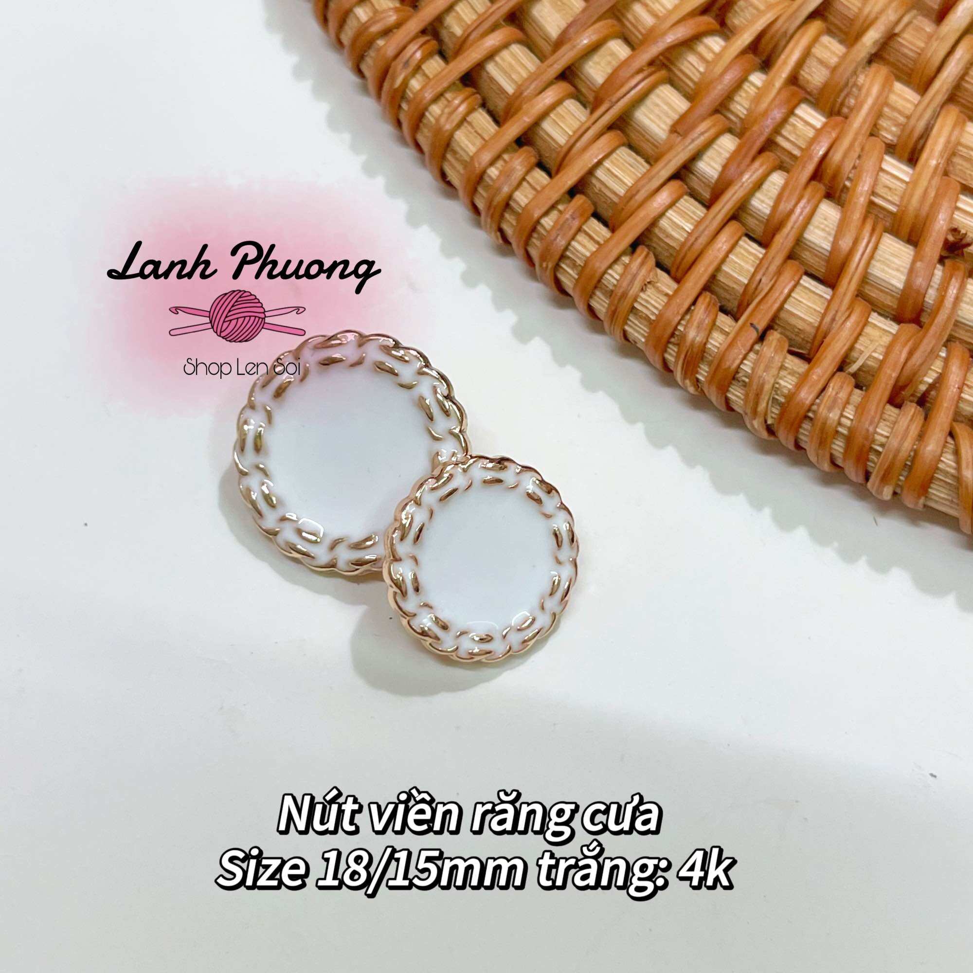 Nút Kiểu Xịn Trang Trí (set 3 cái)