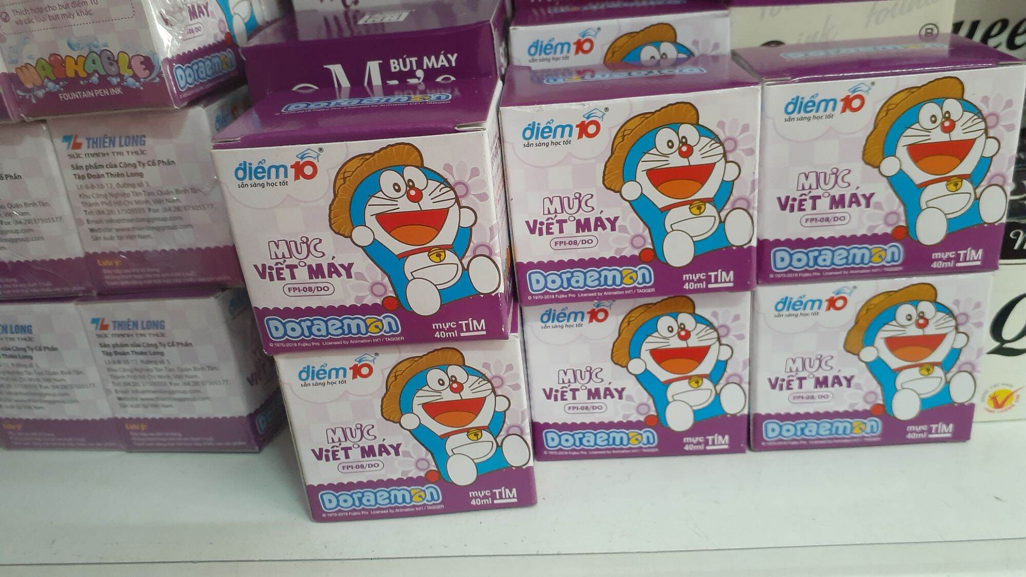 Mực viết máy doreamon tím