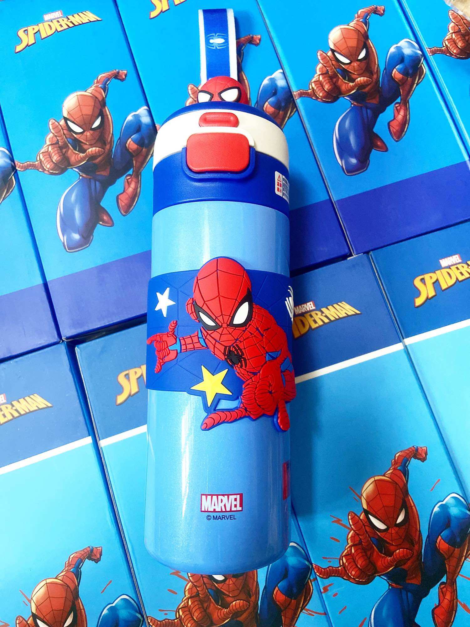 BÌNH GIỮ NHIỆT INOX 316 SPIDERMAN NẮP UỐNG 2 in 1