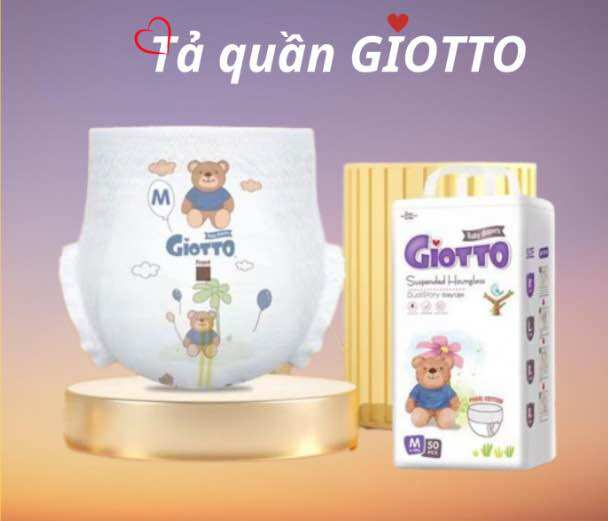 Giotto High Absorbency Baby Diaper Pants, Comfort Fit for 6-20kg Babies - M Size