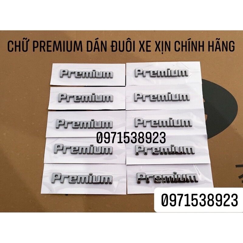 Logo chữ nổi premium santafe xịn chính hãng