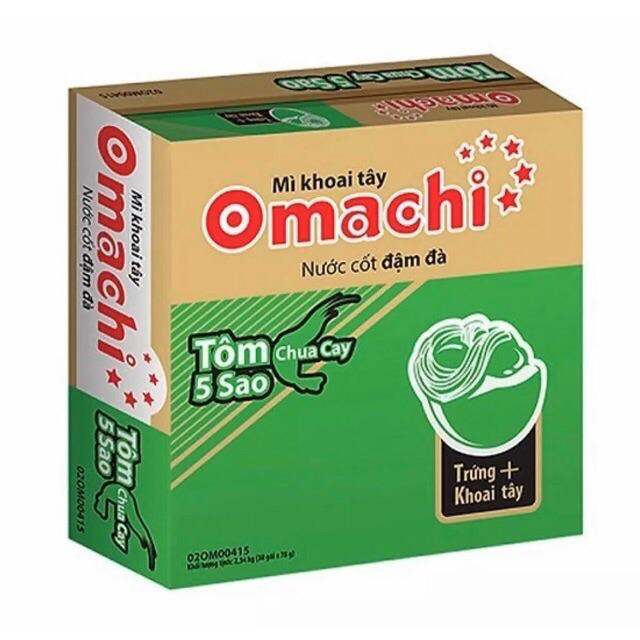 Thùng 30 gói mì omachi tôm chua cay 78g