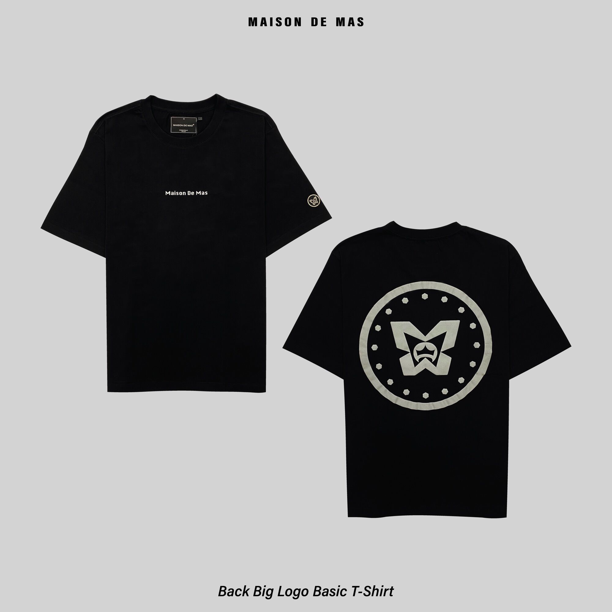 Maison De Mas Printed Big Logo T shirt