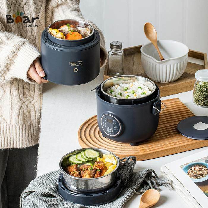 Hộp cơm điện Bear 3 tầng DFH-B15