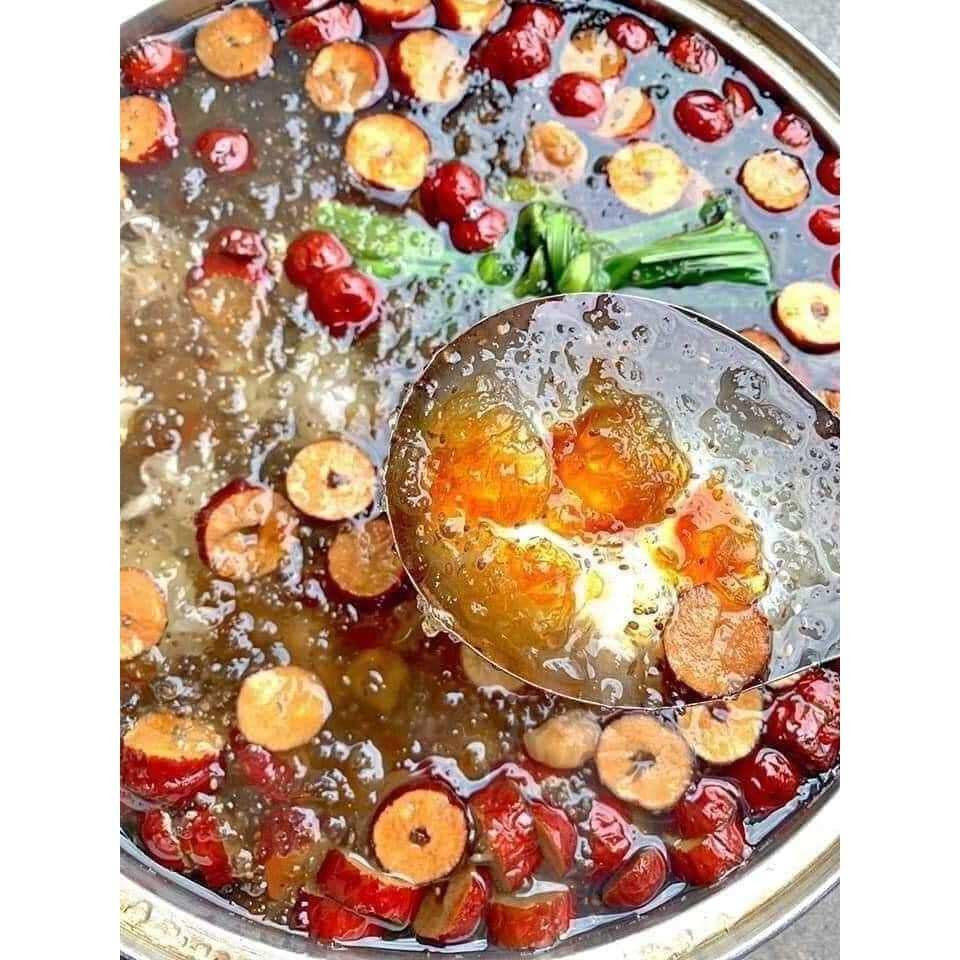 Chè duong nhan goi 450g gia 55k