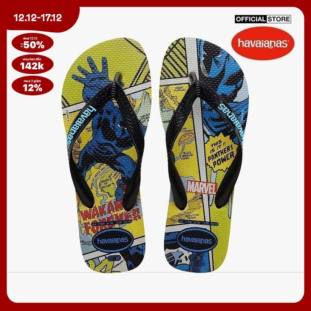 [GIÁ SỐC 12/12 + FLASH VOUCHER 20% + MUA 2 GIẢM 12% + FREESHIP|CHỈ 20H 11/12 - 12/12] HAVAIANAS - Dép kẹp nam Top Marvel Classics 4147012-1069