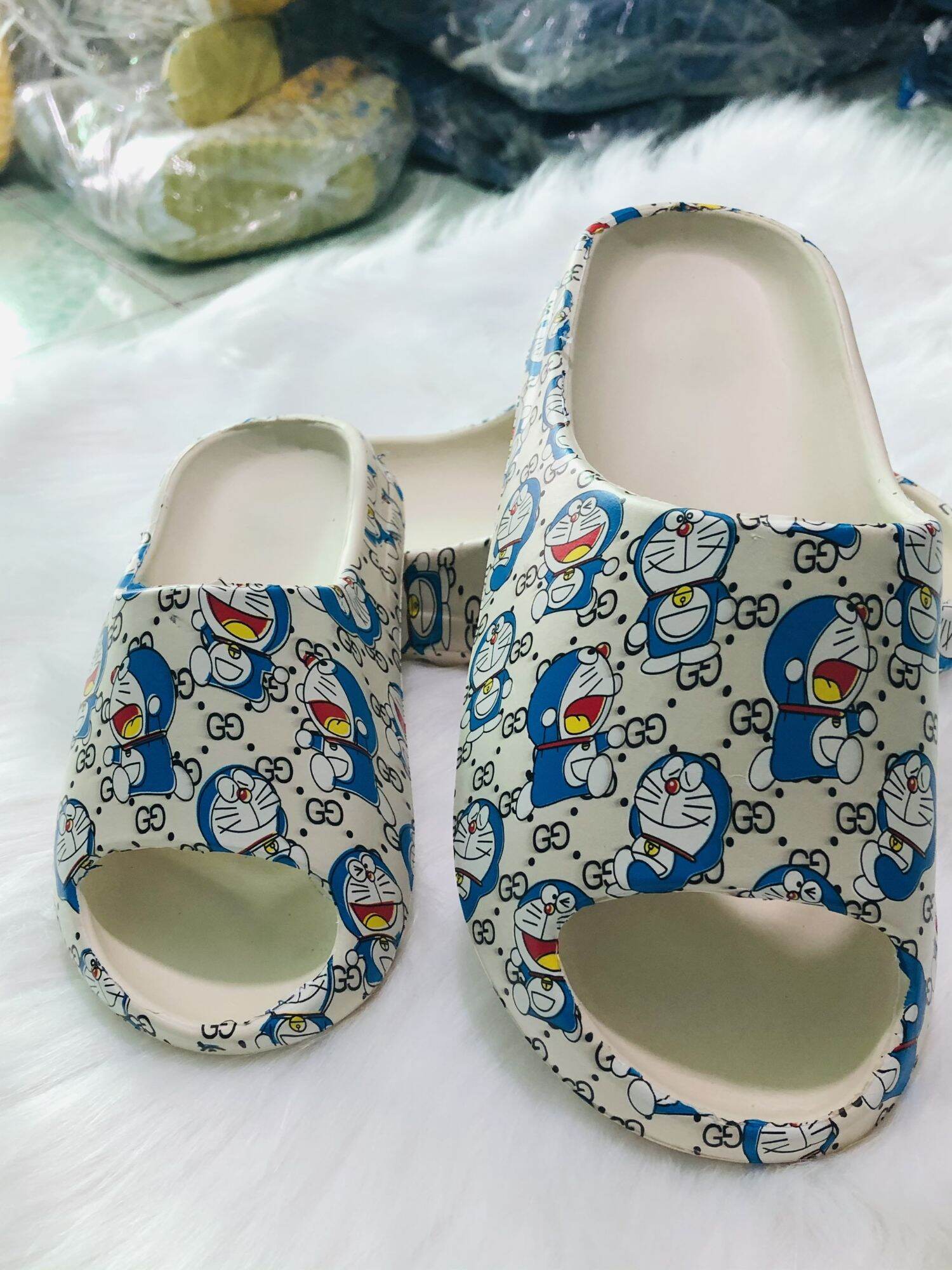 Dép Bánh mì Doremon Đế Bánh mì mẹ và bé siêu cute