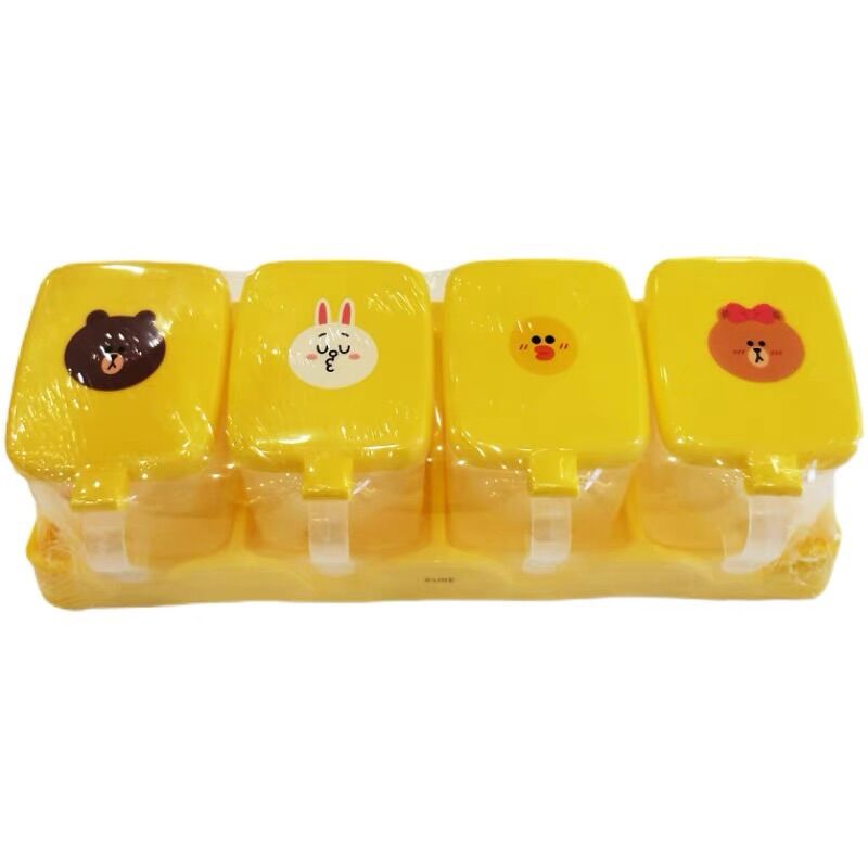Joyoung  / Bộ đựng gia vị nhà bếp Line Friends