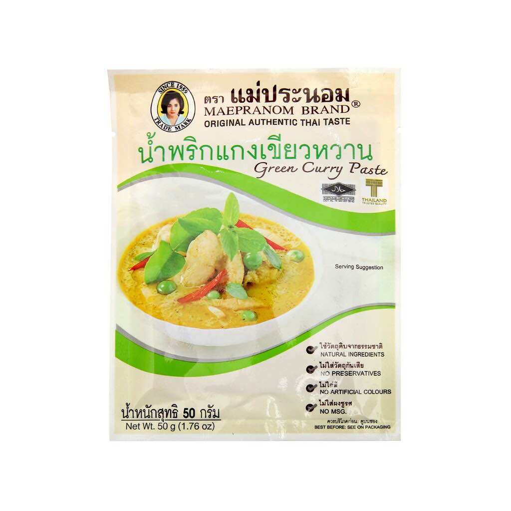 Bột gia vị cà ri thái maepranom curry paste gói 50g