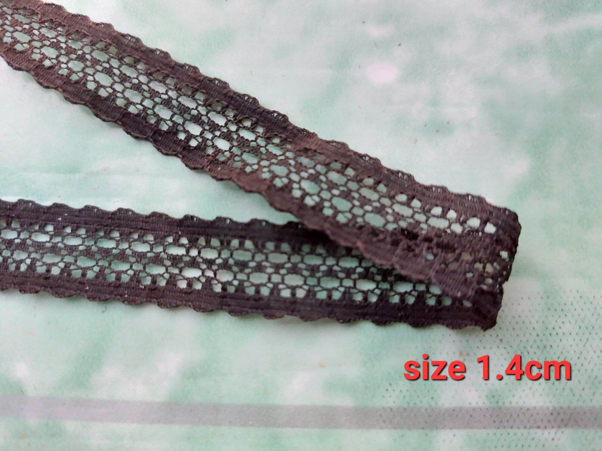 2m dây ren đen size 1.4cm