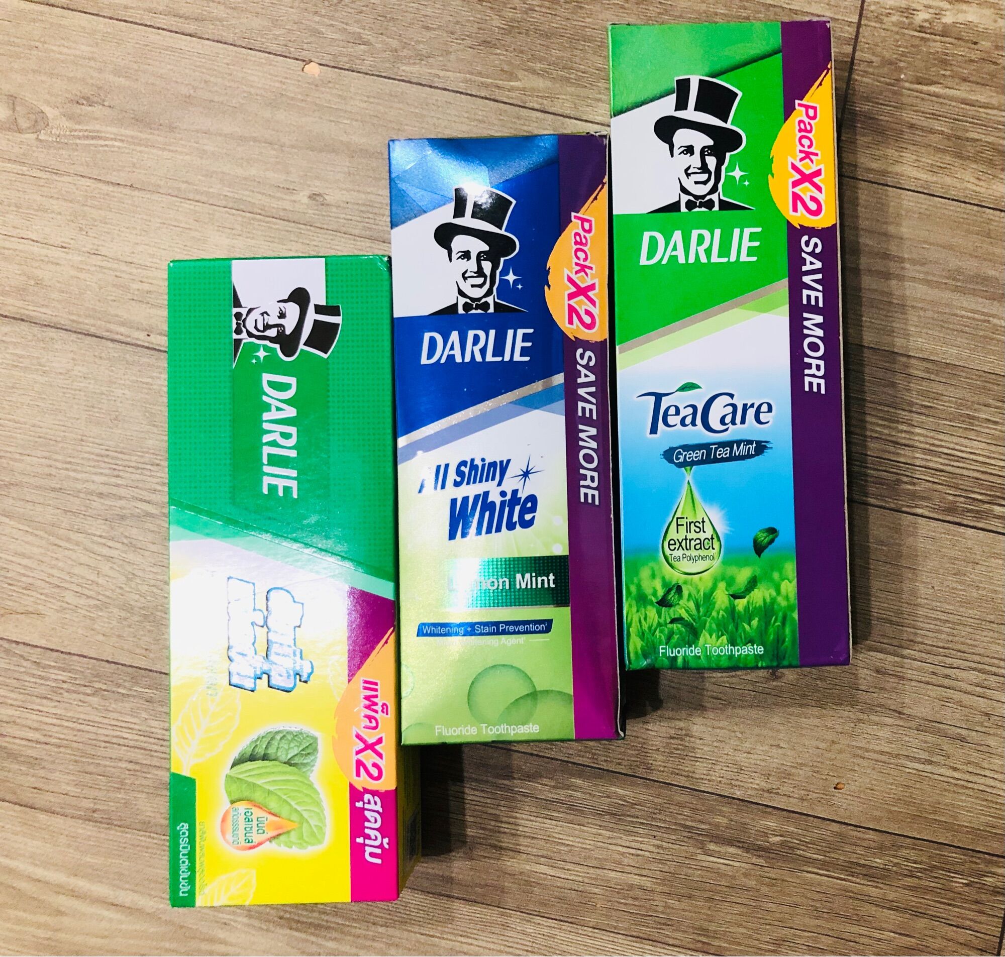 Combo 2 tuýp kem đánh răng ông tây đen Darlie