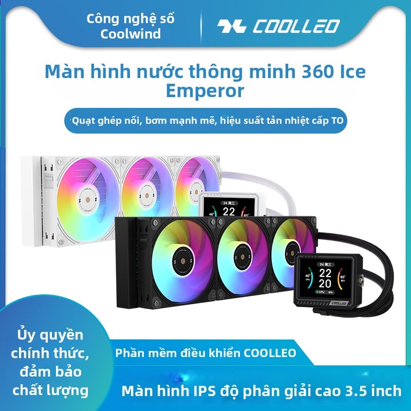 coolleo | Smart Display 3.5 Inch Screen CPU All-in-one Water Cooler AM5 Giá 2,825,000 Đồng*Miễn phí vận chuyển