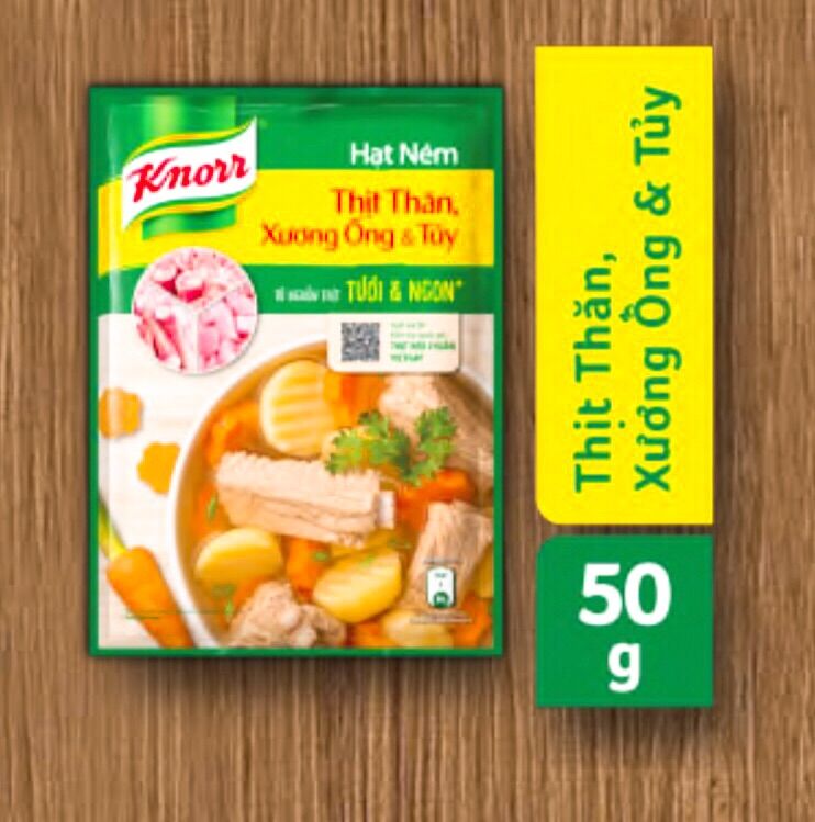 Hạt nêm Knorr Từ Thịt Thăn Xương Ống 50g