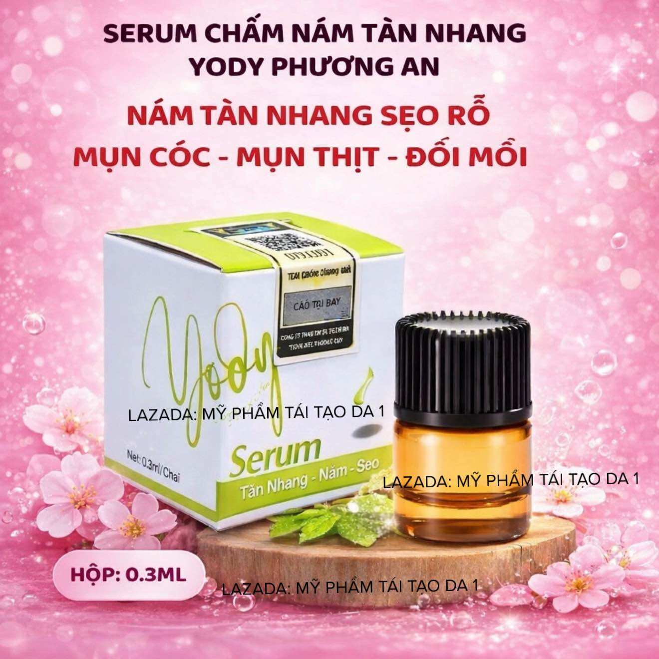 Chấm tàn nhang nám rỗ yody