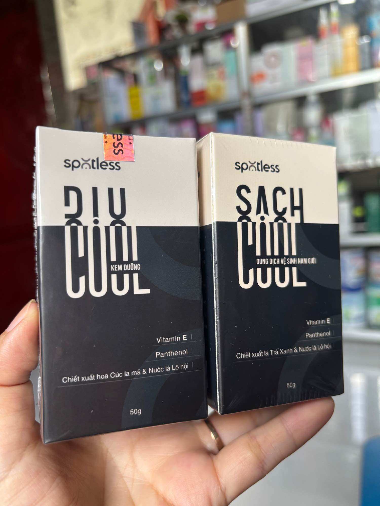 (Hàng có sẵn) bộ đôi sản phẩm chăm sóc nam giới Spotless