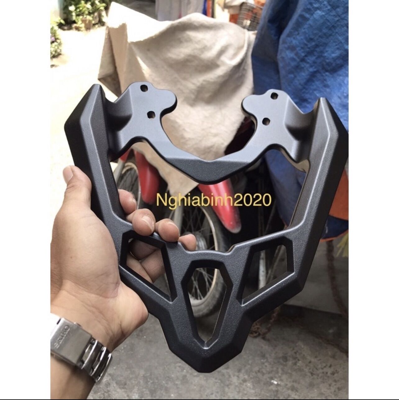[HCM]Cảng Sau Exciter 155 Đời 2021 đen mờ & Carbon