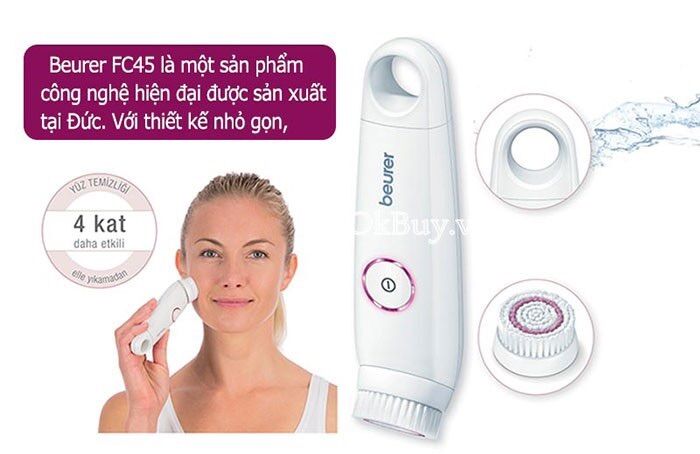 Máy rửa mặt massage tẩy tế bào chết beurer fc45