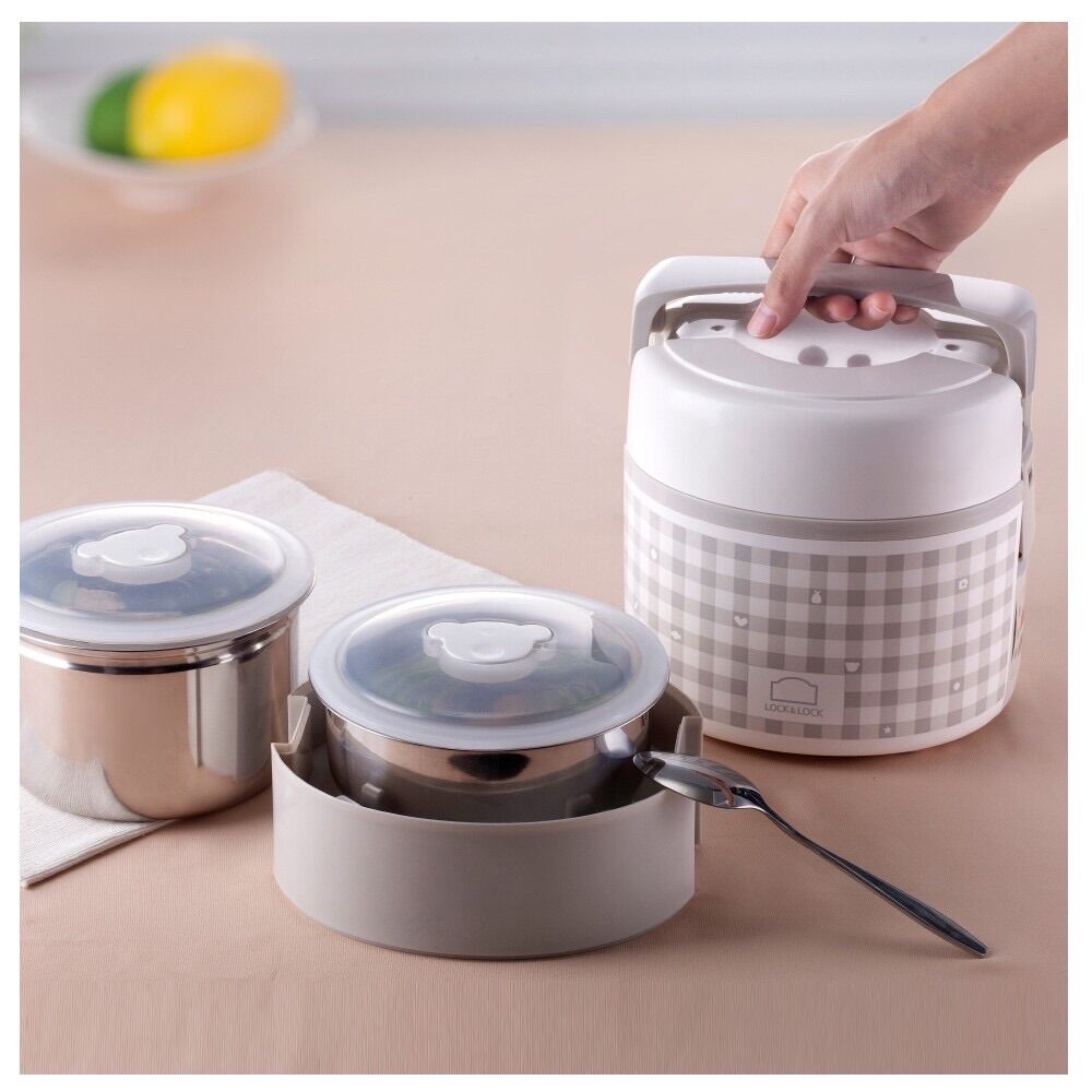 Hộp cơm điện Lock&Lock EJR216 - 2L ( Nấu và hâm nóng thức ăn)