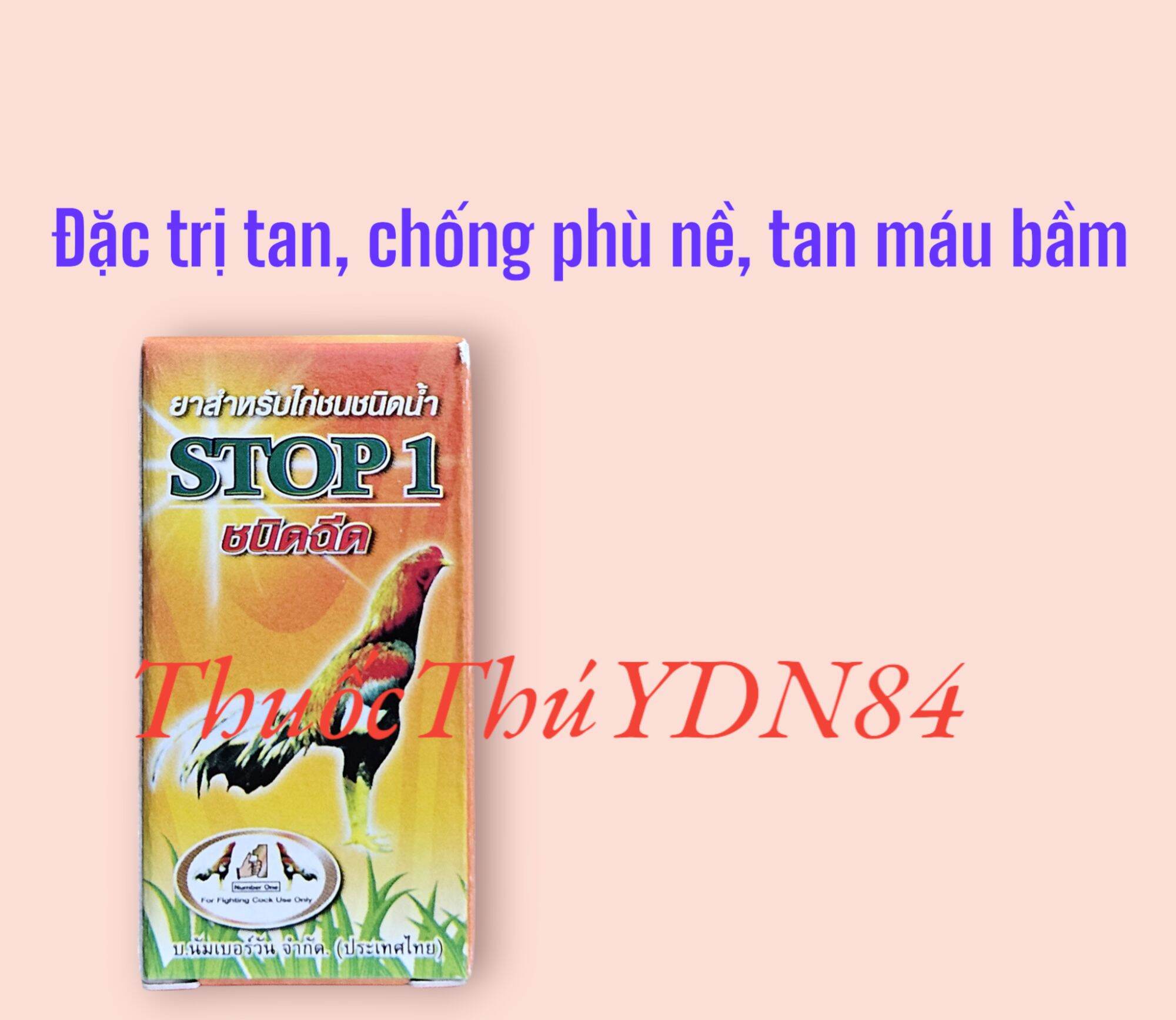 STOP1 10ml Tang số 1 gà đá, tan máu bầm, không ủ rũ, không rút, chống phù