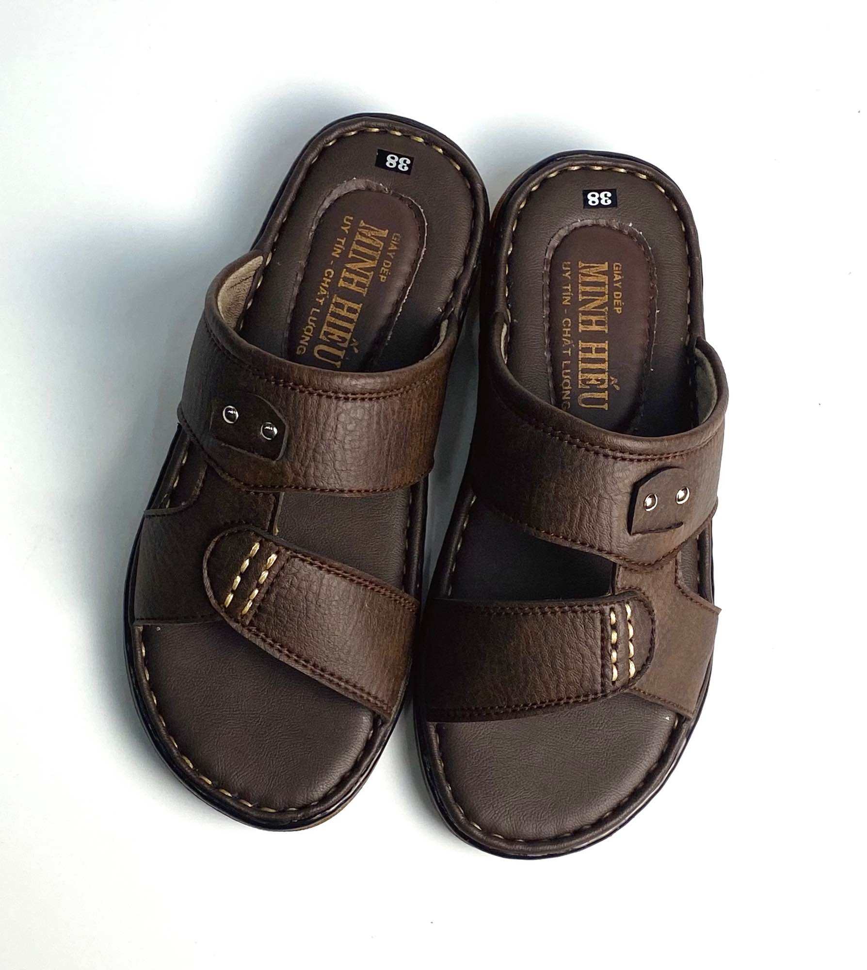 DÉP NAM đẹp,dép nam QUAY NGANG cao cấp,dép nam khâu viền 4 xung quanh chắc chắn,quay dép may tỉ mỉ, không bong tróc khi gặp nước, sản phẩm như mô tả KM0010