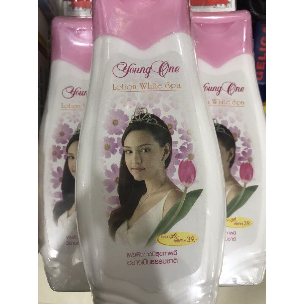 Sữa dưỡng thể trắng da Cô gái tóc xù Young one Thái Lan