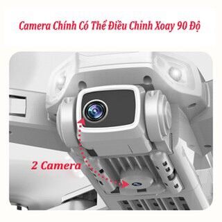 Flycam E88 Pro/E525 có 2 camera 4K,pin 1800mah ( tặng túi đựng)