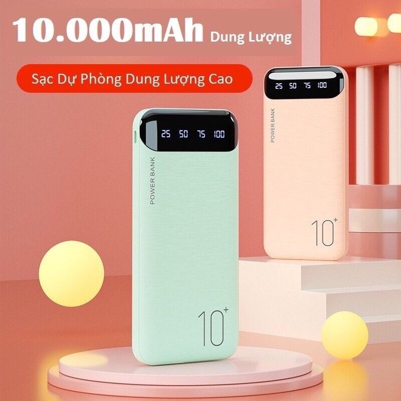 Sạc dự phòng wk-161 10.000mah, pin dự phòng dung lượng chuẩn