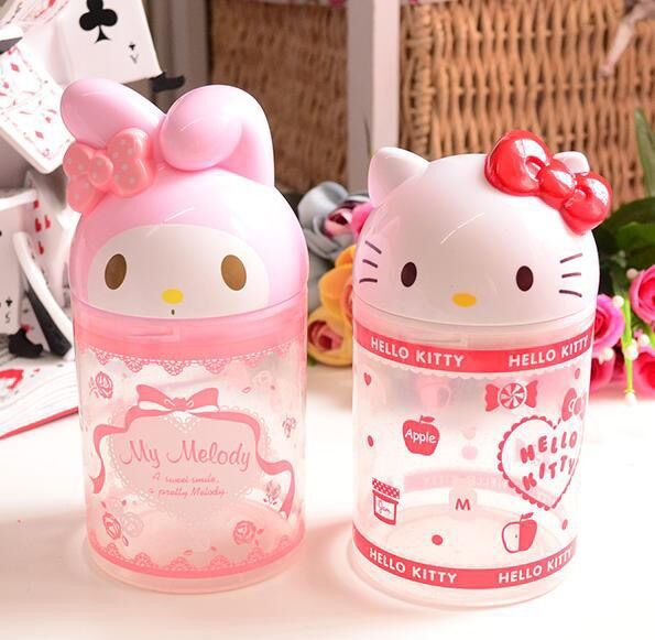 Hộp đựng bông tăm hello kitty